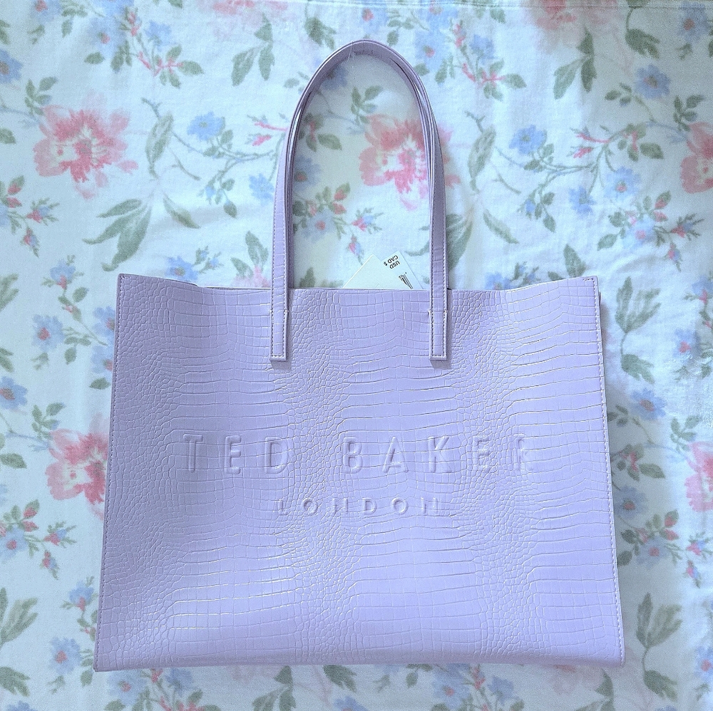 Ted Baker London🏴󠁧󠁢󠁥󠁮󠁧󠁿 "The Icon Tote" In Sukicon (Size Large) - Picture 3 of 15